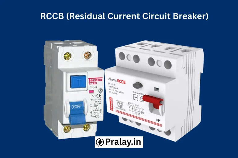 Two images of RCCB (Residual Current Circuit Breaker)