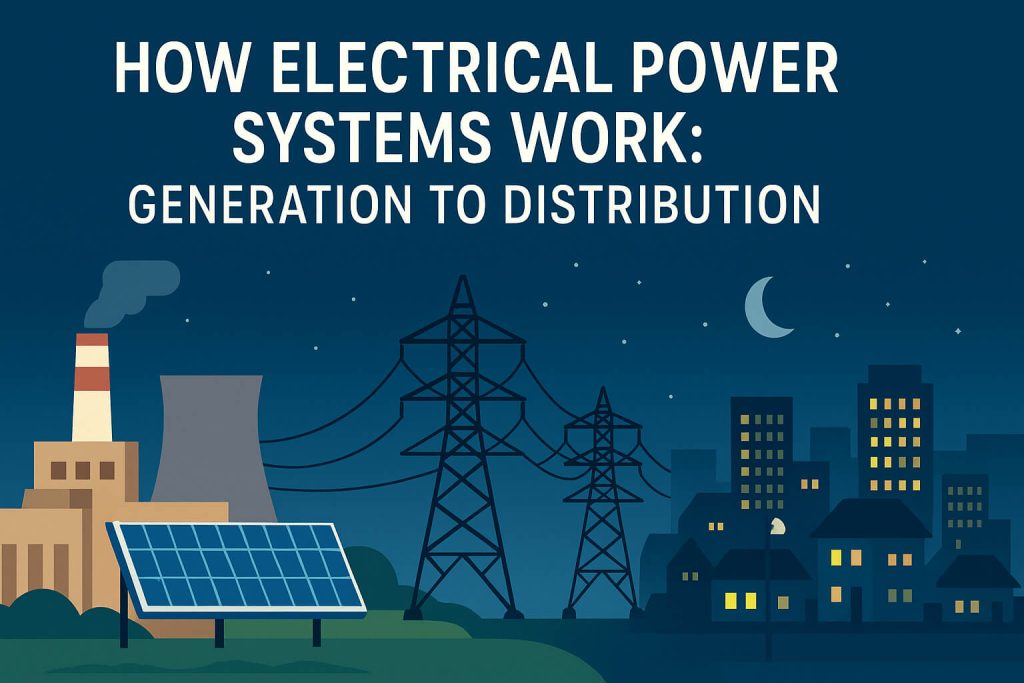 How Electrical Power Systems Work: From Generation to Distribution