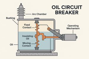 Oil Circuit Breaker (OCB): Working, Construction, Types, and Applications
