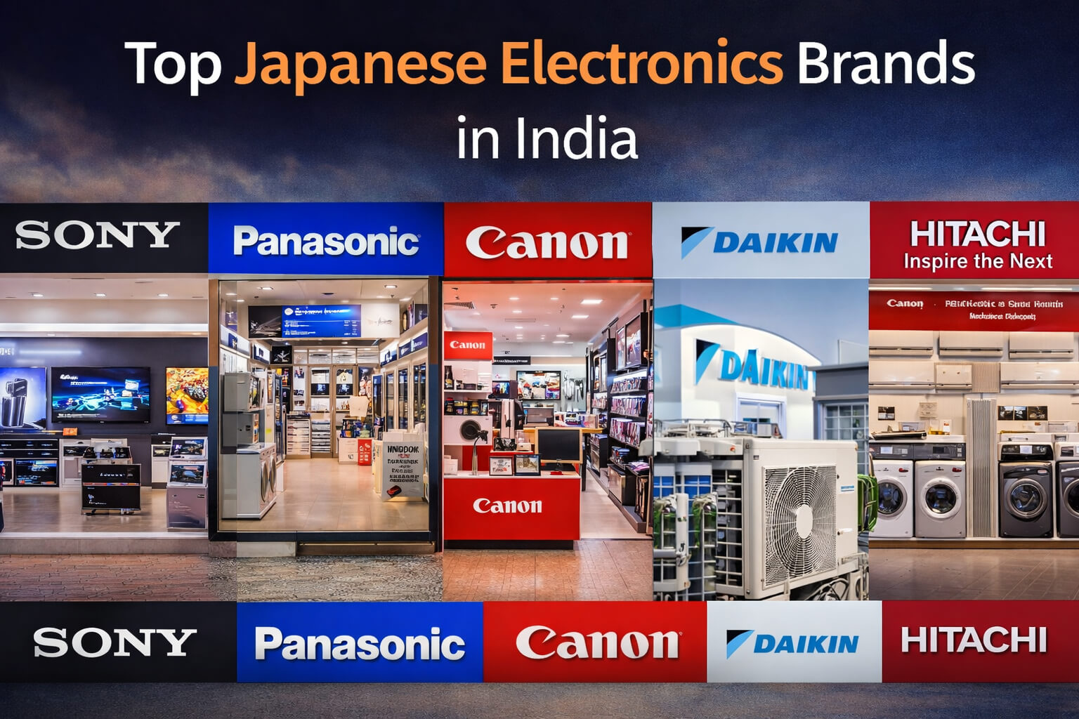Top Japanese Electronics Brands in India