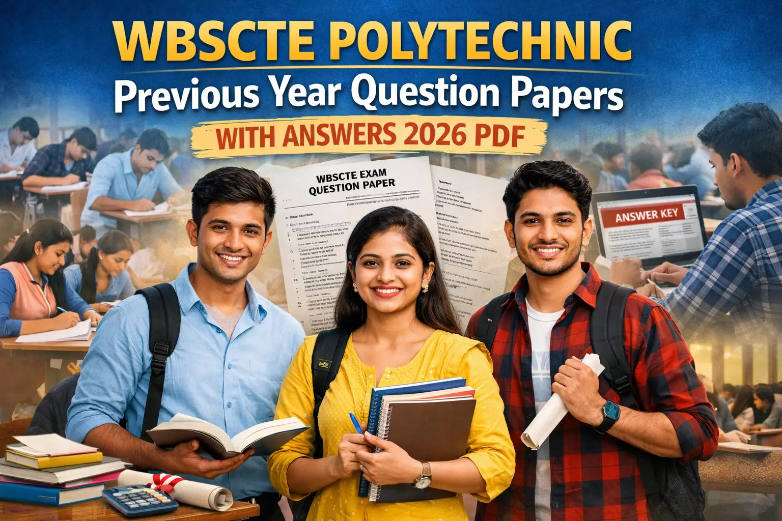 Wbscte Polytechnic previous year question papers with answers 2026